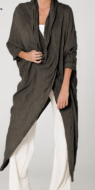 Loose asymmetrical blouse