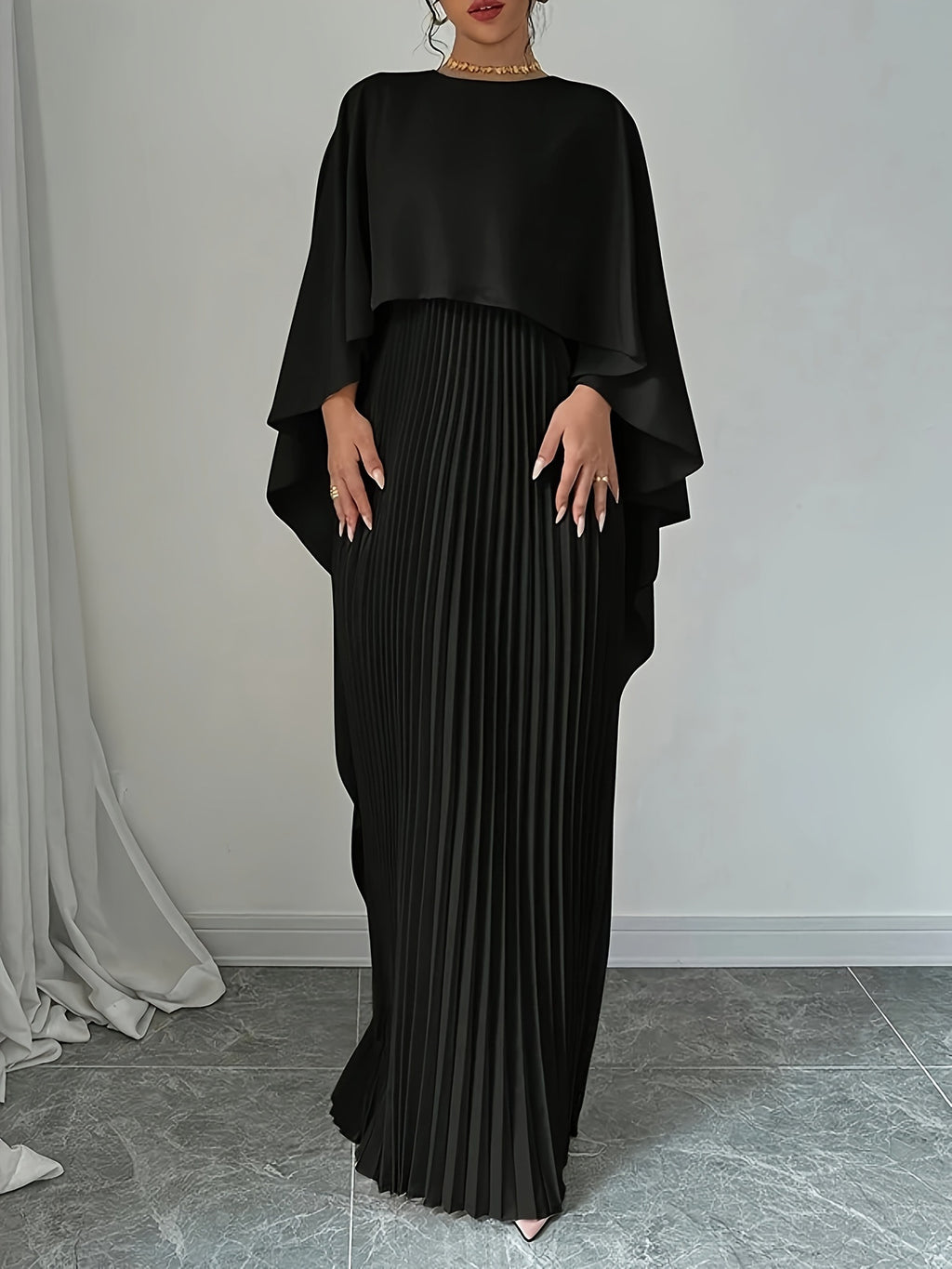 NoirVéra™ Essential Drape Dress