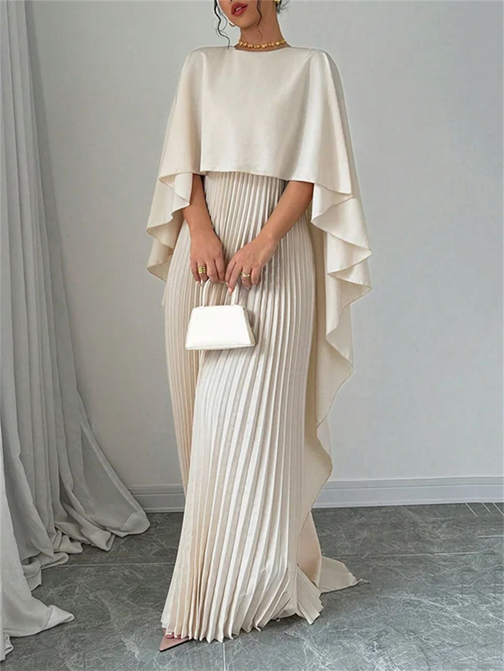 NoirVéra™ Essential Drape Dress